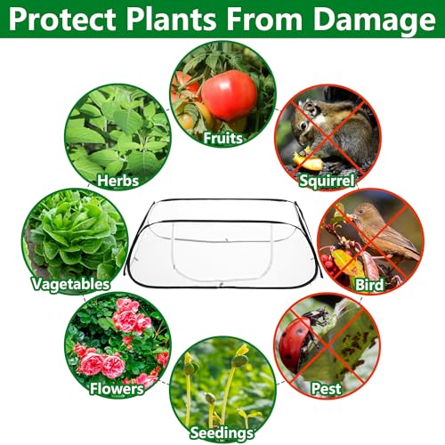 Pop Up Garden Rows Plants Cover, Raised Garden Beds Vegetable Protector - color: 1 Pc