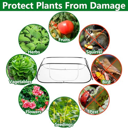 Pop Up Garden Rows Plants Cover, Raised Garden Beds Vegetable Protector - color: 1 Pc