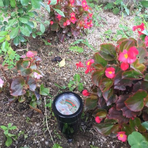 Soil Meters,Soil Test Kit,Soil PH/Moisture Tester Heavy Duty 295mm Long Probe&Large Screen for Garden Lawn Farm Indoor Outdoor Plants (No Battery Needed)