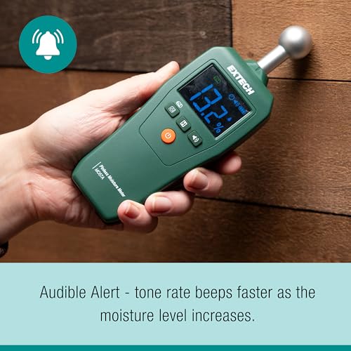 Extech MO57A Pinless Moisture Meter, Spherical Sensor, 4 in Depth - color: MO57A
