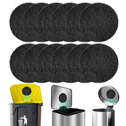 12 Pack Universal Stick-on Trash Can Odor Absorbing Filters Refills - style: Round