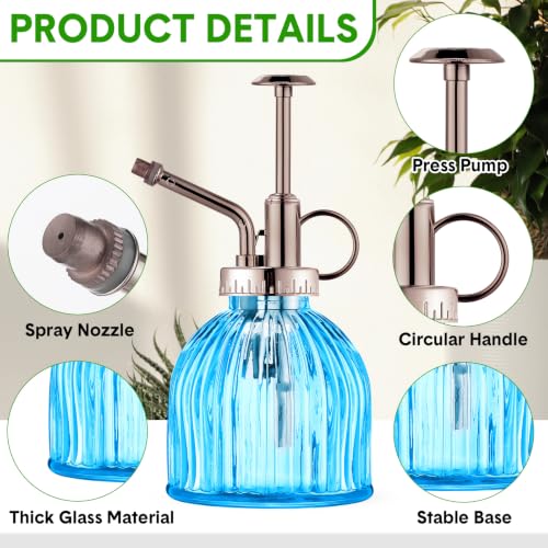 Maxdot 12Pcs Glass Plant Mister Spray Bottle 220ml, Copper Sprayer - color: Antique Copper Sprayers