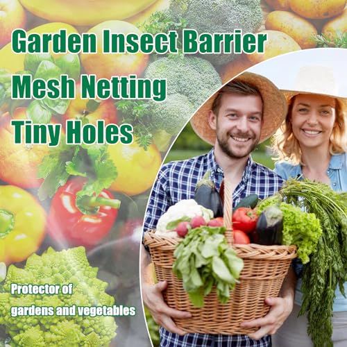 Garden Netting 10x33FT 2 Pack Ultra Fine Mesh, Insect Barrier Bird Netting for Garden Protection, Insect Bug Netting Garden Net for Protecting Plants Vegetables Flowers Fruits - size: 10*33 FT-2PCS