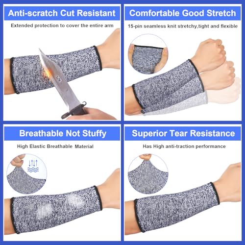 Sintege Arm Sleeves for Thin Skin,7.9 Inch,Light Blue, Dark Blue, Black - color: Light Blue, Dark Blue, Black, size: 7.9 Inch