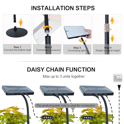 Tabletop Grow Light for Indoor Plants, Seedlings, Seed Starting - size: 1Head Tabletop(25W)