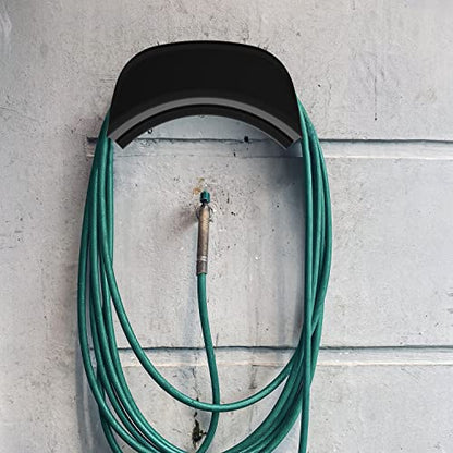 Gardzen Heavy Duty Hose Holder Wall Mount Black - size: Black - 1 Pack