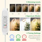 68" Full Spectrum Floor Grow Light with Stand for Tall& Large Indoor Plants - color: Faux Wood Grain-2 Head