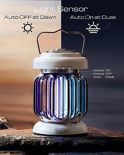 GeckoMan 2-Pack Light Sensor Bug Zapper Indoor Fly Zapper Mosquito Zapper - style: 2 Zappers with Light Sensor