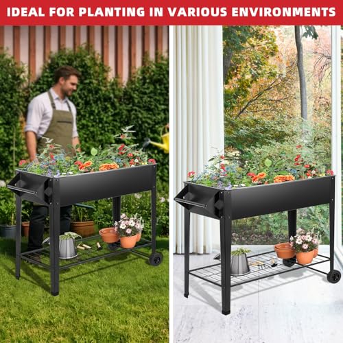 Kendane 32" Elevated Raised Garden Bed Outdoor