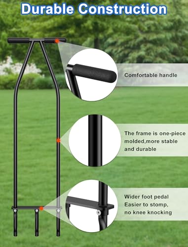 Lawn Aerator Tool, Core Aerator Lawn Tool with Alloy Steel Material, Sturdy Grass Aerator for Lawn Health Soil Yard Aerator
