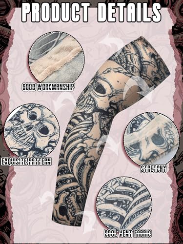 Boao 24 Pcs Cooling Arm Sleeves for Men Sun Protection - size: Medium, style: Vivid Style