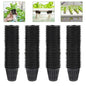 100 PCS 2 Inch Heavy Duty Net Pots, Slotted Mesh Hydroponic Cups for Garden, Plant Nursery Net Cups for Hydroponics and Aquaponics - size: 2inch