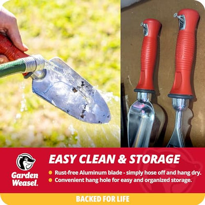 Garden Weasel Heavy Duty Trowel for Planting Digging Cultivating