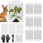 6 Pack Plant Protectors from Animals, 12x16in Metal Wire Plant Cages - size: 16in-6Pack