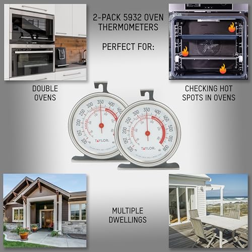 Taylor Oven Thermometer 2-Pack - size: Pack of 2