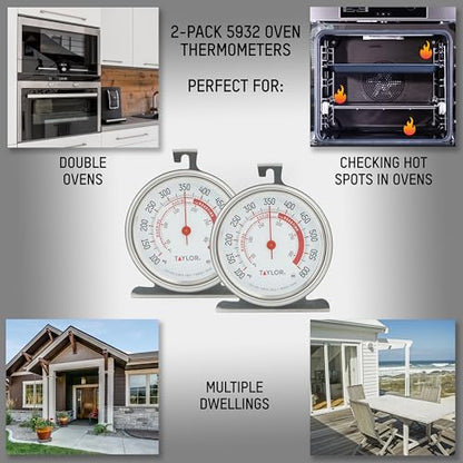 Taylor Oven Thermometer 2-Pack - size: Pack of 2