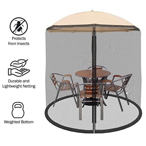 Pure Garden Bug Screen Mosquito Net for Patio Umbrellas