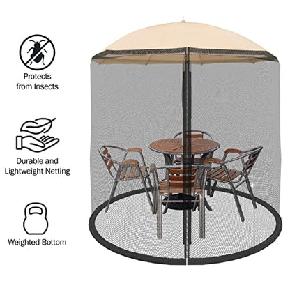 Pure Garden Bug Screen Mosquito Net for Patio Umbrellas