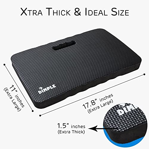 Dimple Kneeling Pad, High Density Thick Foam Comfort Kneeling Mats - color: Black, size: Single