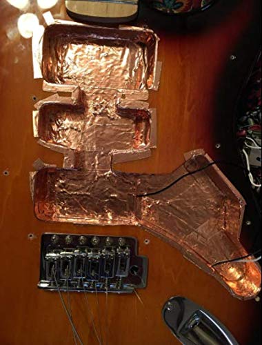Copper Shielding Guitar Tape - Foil Tape EMI Blocking, Crafts, Electrical Repairs, Conductive Adhesive Copper Shielding Tape for Guitars Grounding