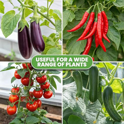 3 Pack 41" Square Tomato Cages for Garden - Large Tomato Trellis Stakes - size: 3 Pack, 41 Inches