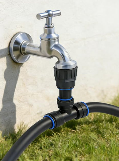 40FT Main tube1/2 Drip Irrigation System Kit with 40 Adjustable Nozzles - size: Drip 40 Nozzles+237FT All Quick-connect