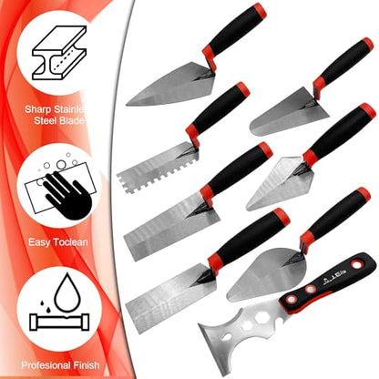 8 Pcs Small Margin Trowel Set - size: Small 8pcs