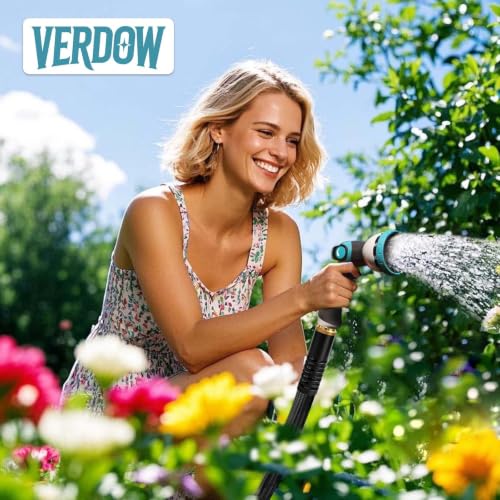 Garden Hose 25FT Lightweight Kink-Free Thick Grip Outdoor - color: Blue