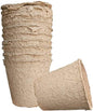 Biodegradable Peat Pots Set (60 Pots) - size: 6 Pack