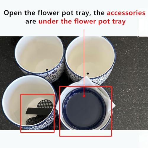 4.6 Inch Ceramic Small Succulent Planter Pots Set of 4 - size: 4.6 Inch