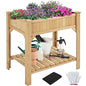 Yaheetech 36" Raised Planter Box 8-Pocket with Grow Grid,1Pcs