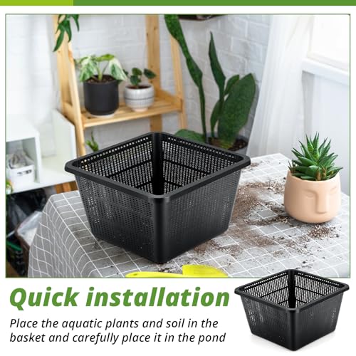 8 Pcs Aquatic Plant Baskets for Hydroponics Water Plant Pots