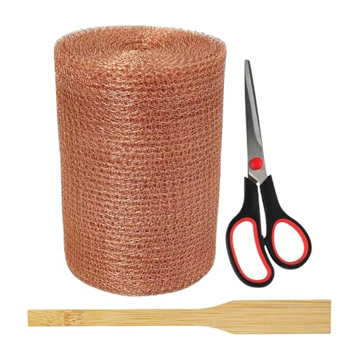Copper Mesh Rodent Control 5in x 33ft, Rustproof, 0.17mm Wire, Double Layer - size: 5in x 33ft