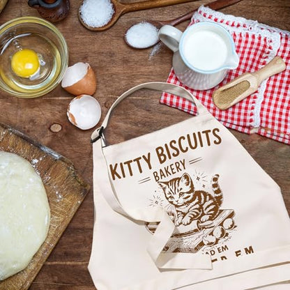 Sourdough Apron Gifts for Bakers, Adjustable Apron, Gifts for Bread Bakers, Perfect for Baking Cooking - color: Style-4