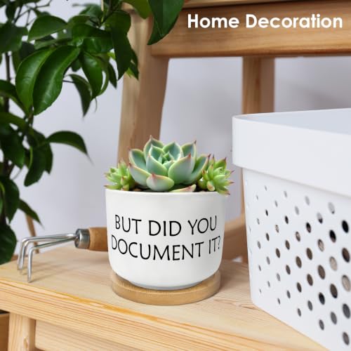 But Did You Document It Funny Plant Pots Succulent Planters - color: Style a -L