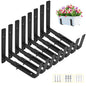 LukLoy Adjustable Window Box Brackets, 8 Pack Planter Box Brackets, Black - size: 8 pack-black