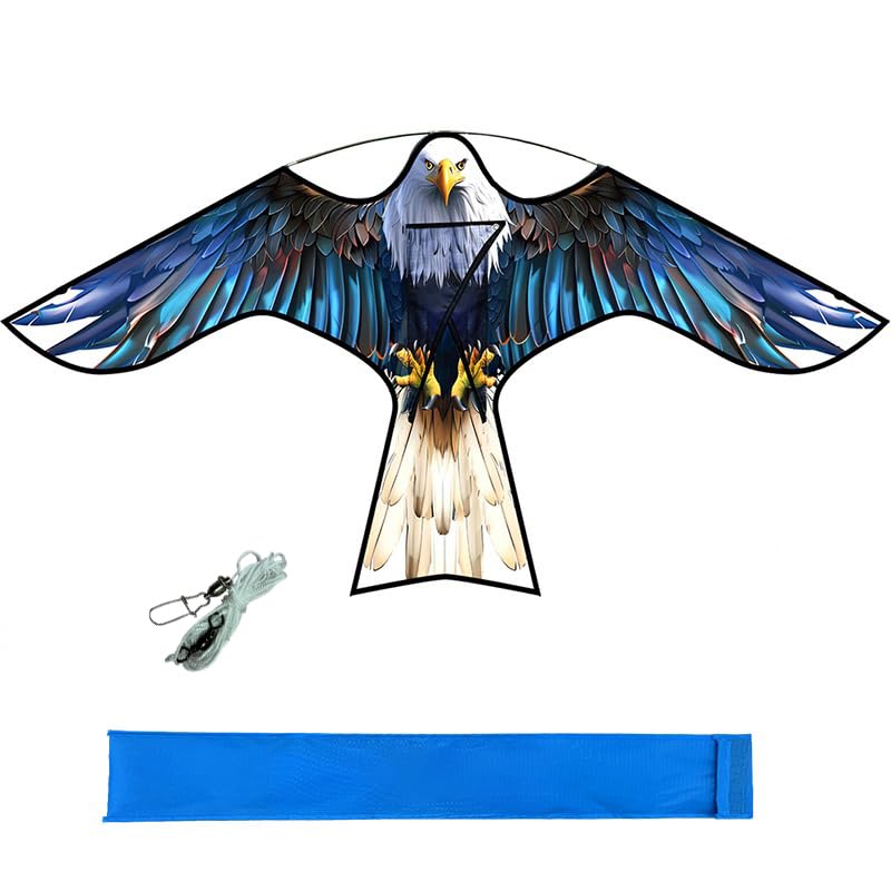 HENGDA KITE Bird Scarer Hawk Flying Kite Without Pole for Farm Protector
