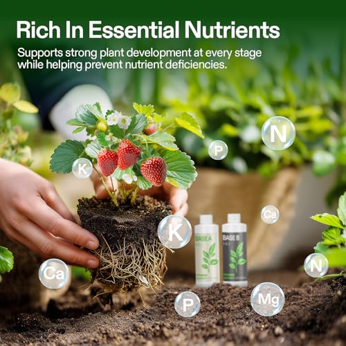 VIVOSUN Liquid Nutrients Base A & B Bundle, Set of 8oz - size: 8 Ounce