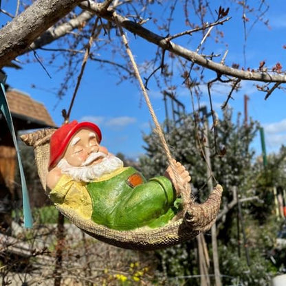 TERESA'S COLLECTIONS Green Garden Gnome Statues for Garden Decor - size: Medium