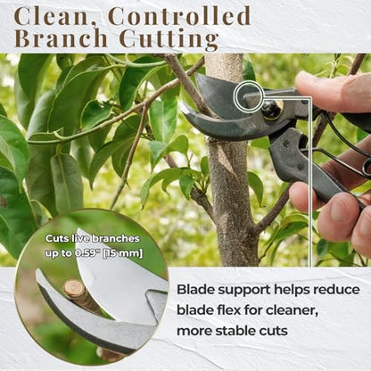 Wablade Japanese Pruning Shears, Bypass Garden Pruner 7.9", Made in Japan - style: Standard Model