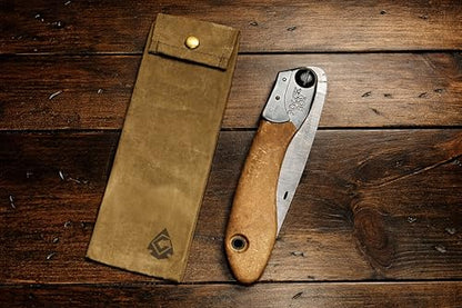Campcraft Outdoors Bushcraft Pruning Saw Pouch, Silky Saw Sheath, Waxed Canvas Tool Bag (9" Pouch) - size: 9 inch