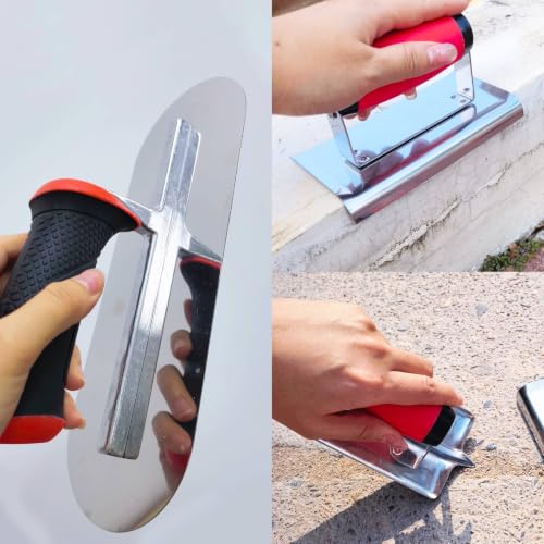 3 Pack Concrete Tool Set, Pool Trowel and Concrete Edger Groover - size: 11", Pool Trowel