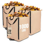 WORKPRO Heavy Duty 72-Gallon Reusable Yard Waste Bags, 3 Pack, Light Tan - color: Light Tan, size: 1 Count (Pack of 3)