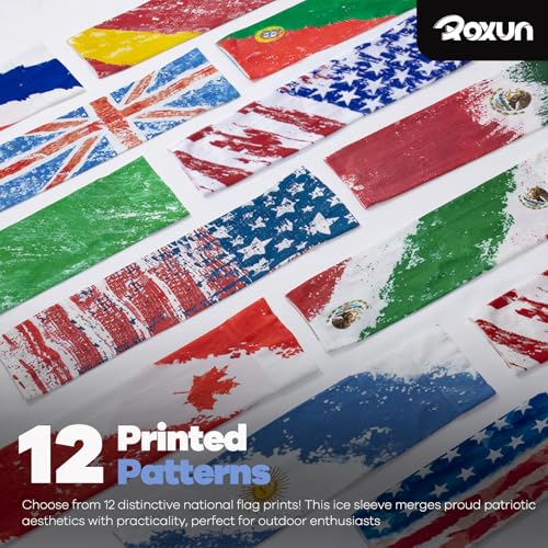 ROXUN Arm Sleeves Cooling UV Sun Protection Sport Compression for Men Women - color: 2 Pairs Mexico Flag-1