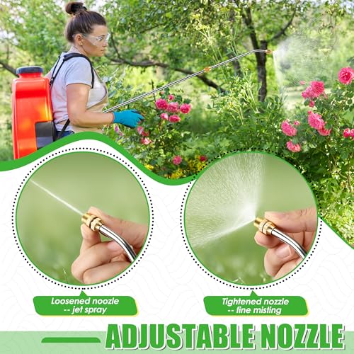 Enhon Extendable Sprayer Wand with Adjustable Nozzle, Filter & PVC Hose - size: 16.54 In