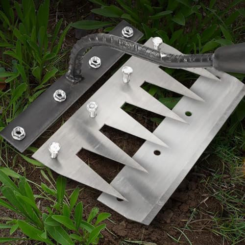 Gardening Hand Weeder Tool,Iron Weed Rake with Detachable Blades (5 Tines) - size: 5 Tines