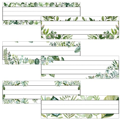 Yexiya 48 Pcs Plant Desk Name Name Tags Retro Labels for Classroom - style: Bohemian