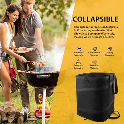 19 Gallon Square Collapsible Yard Waste Bin
