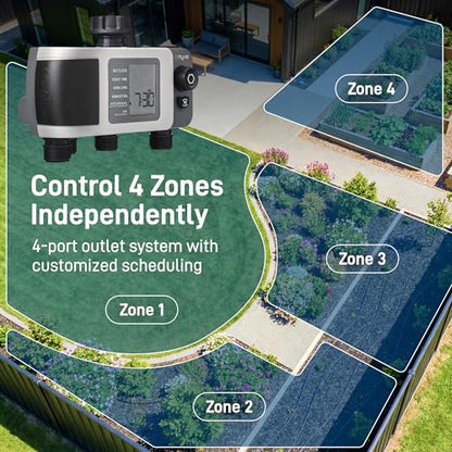 Orbit B-hyve XD 4-Port Smart Hose Watering Timer with Wi-Fi Hub - 24639 - size: 4-Port, style: Smart