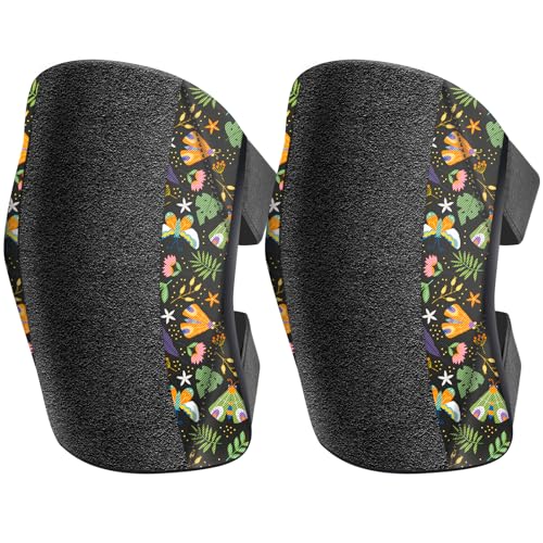 Garden Knee Pads for Women, Lightweight Waterproof KneePads for Gardening, Anti Slip Leather Foam Padding Kneeling Pads for Flooring and Carpet Cleaning, House work, Gardening Maintain, Knee Protector, Butterfly - color: Butterfly